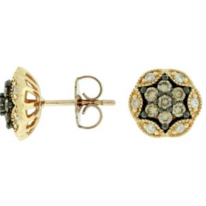 DIAMOND &MOCHA DIAMOND EARRING