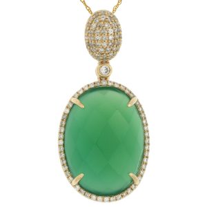 DIAMOND & AGATE PENDANT