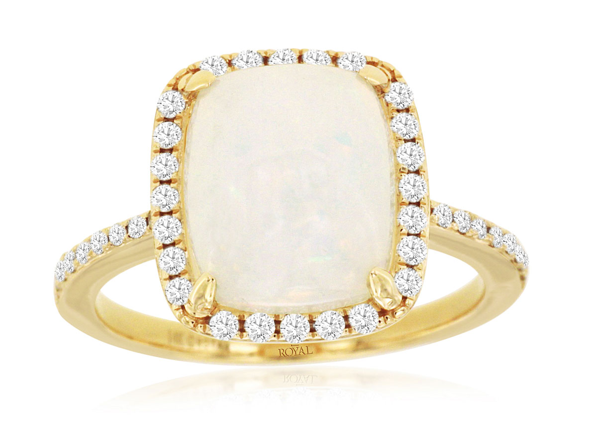 OPAL & DIAMOND RING