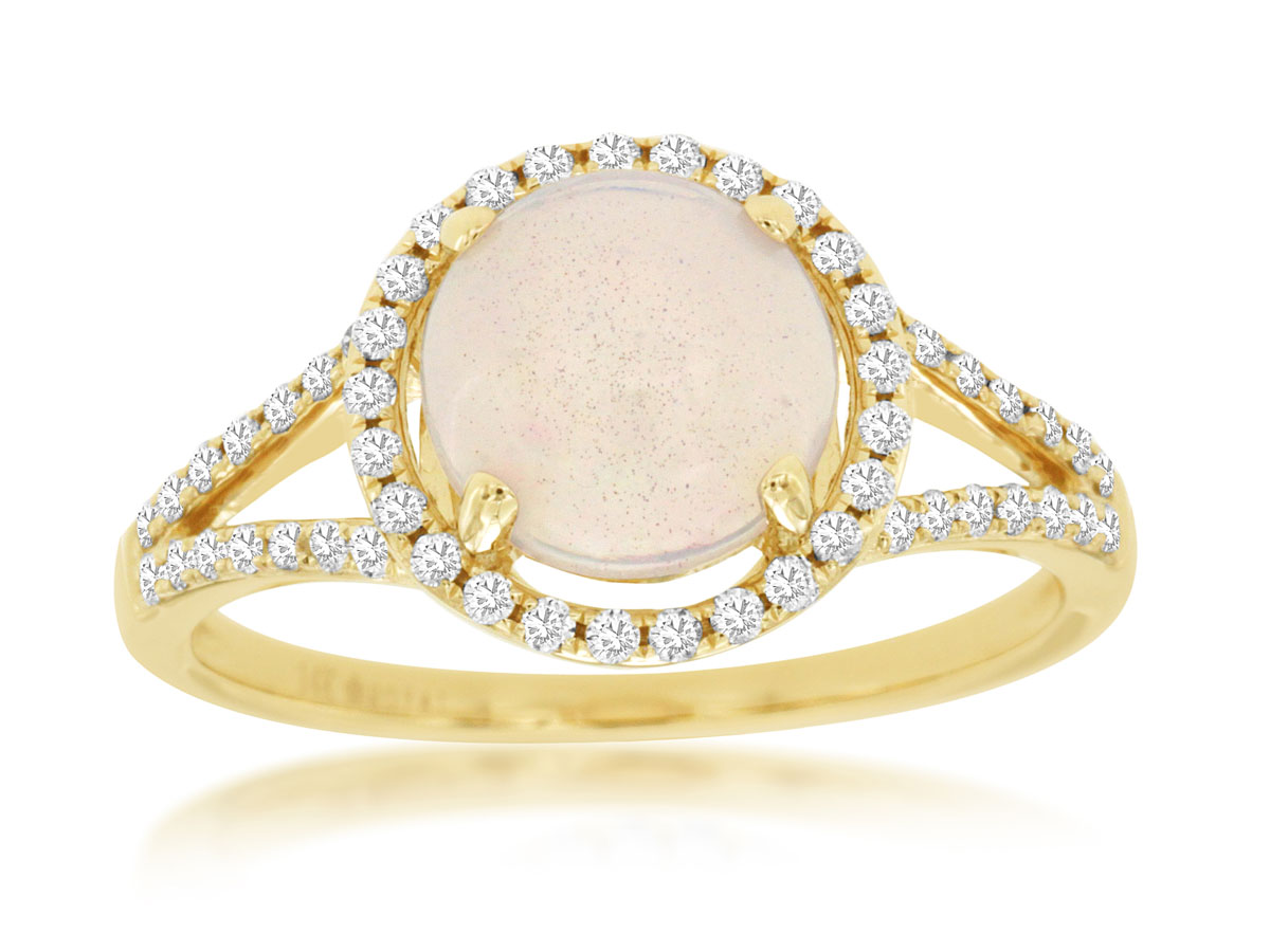 OPAL & DIAMOND RING