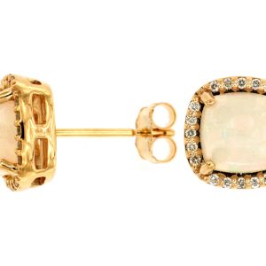 OPAL & DIAMOND EARRING