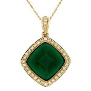 DIAMOND & AGATE PENDANT