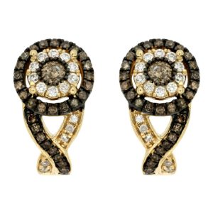 DIAMOND &MOCHA DIAMOND EARRING