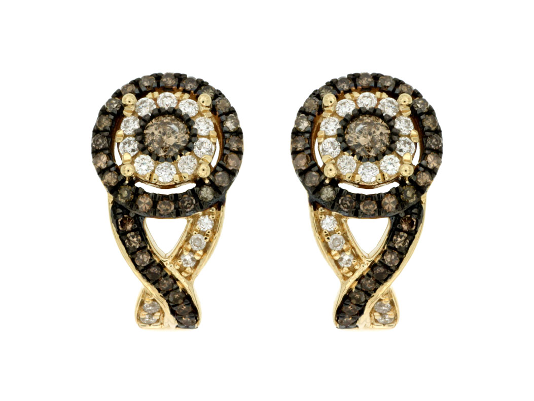 DIAMOND &MOCHA DIAMOND EARRING