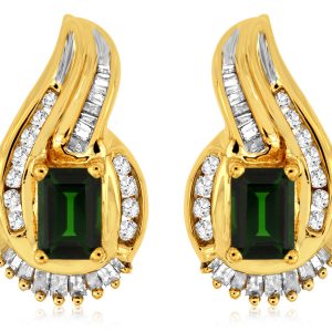 RUSSALITE & DIAMOND EARRING