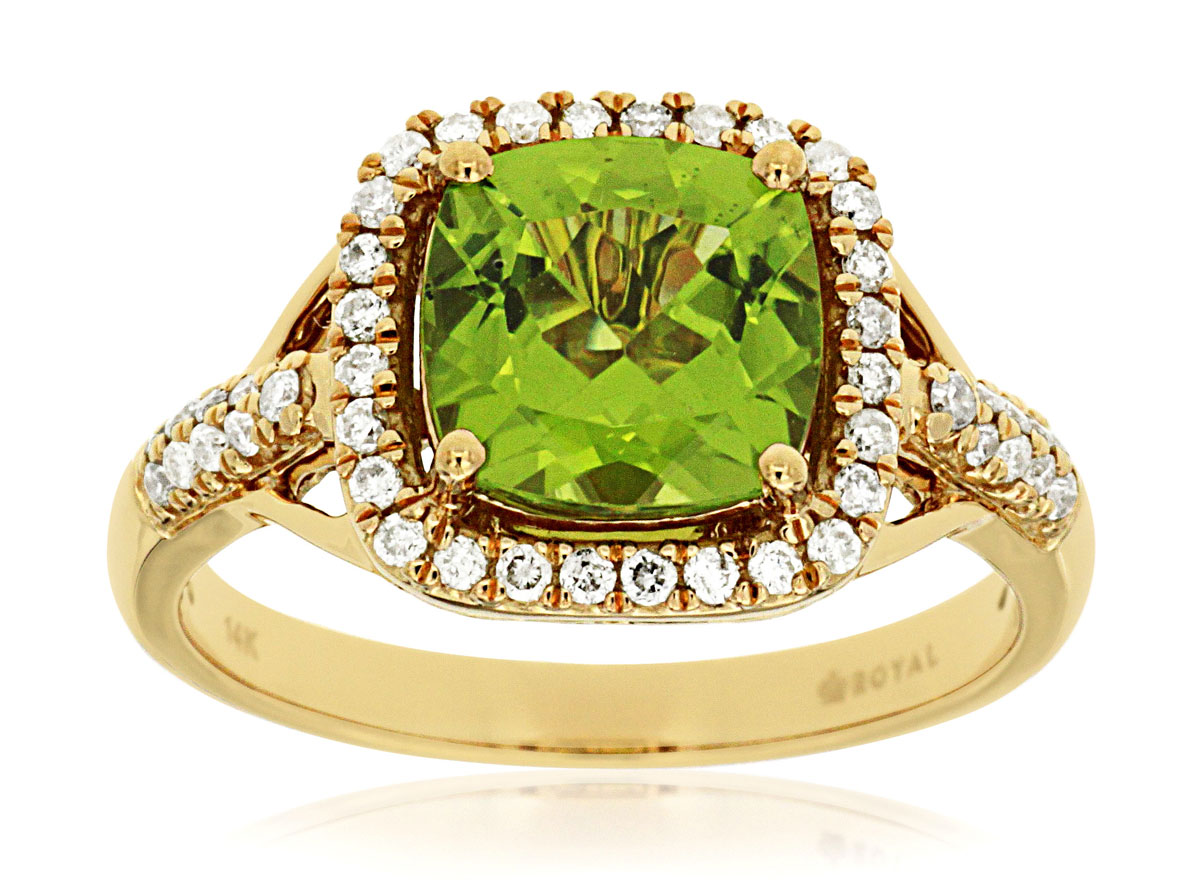 PERIDOT & DIAMOND RING