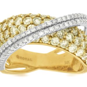YELLOW DIAMOND & DIAMOND RING