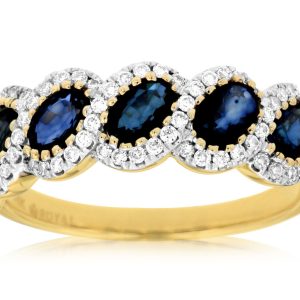 SAPPHIRE & DIAMOND RING