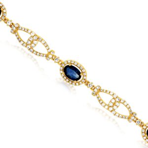SAPPHIRE & DIAMOND BRACELET