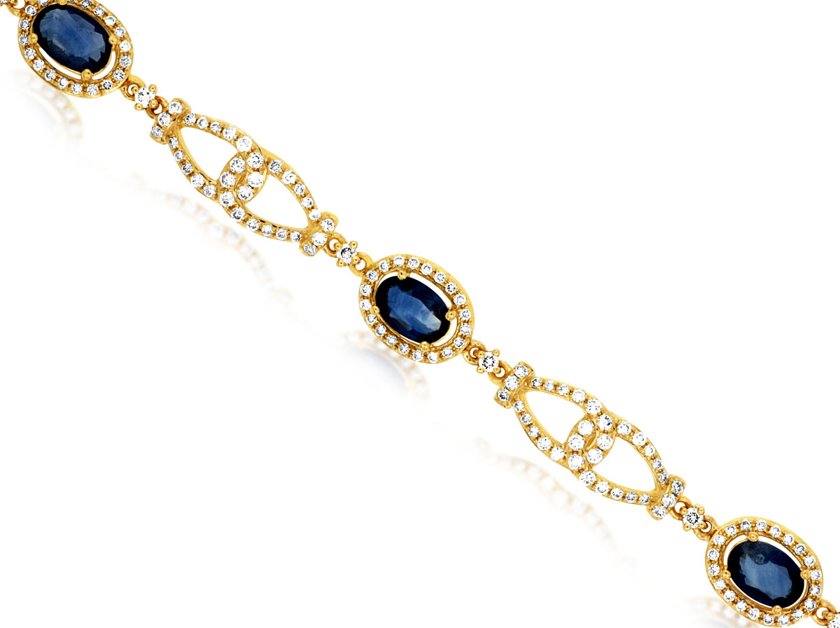 SAPPHIRE & DIAMOND BRACELET