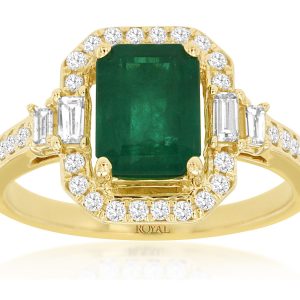 EMERALD & DIAMOND RING