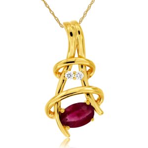 RUBY & DIAMOND PENDANT