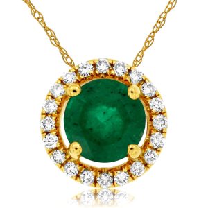 EMERALD & DIAMOND PENDANT