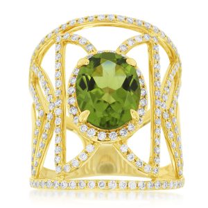 PERIDOT & DIAMOND RING