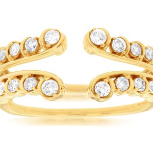 LADIES DIAMOND INSERT RING