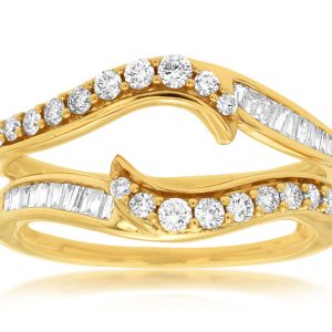 LADIES DIAMOND INSERT RING