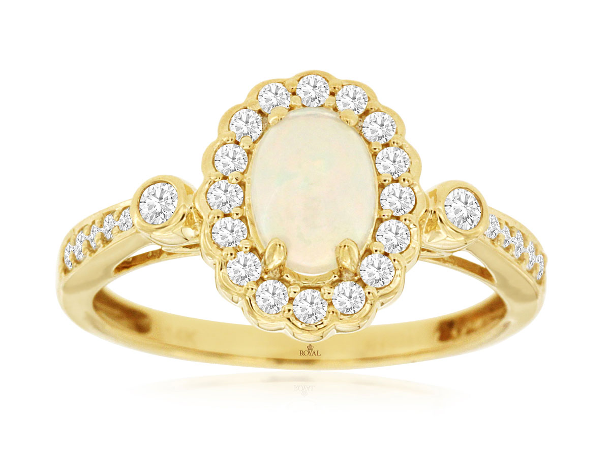 OPAL & DIAMOND RING