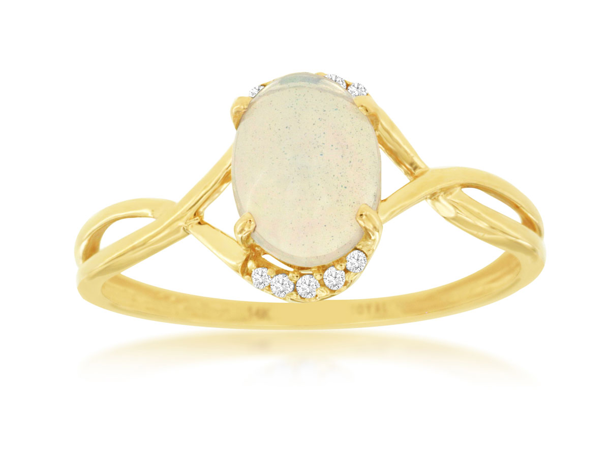 OPAL & DIAMOND RING