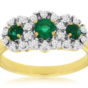 EMERALD & DIAMOND RING