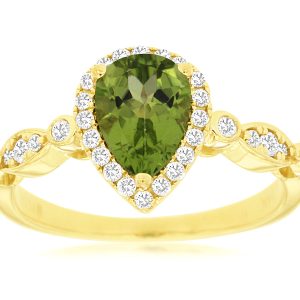 PERIDOT & DIAMOND RING