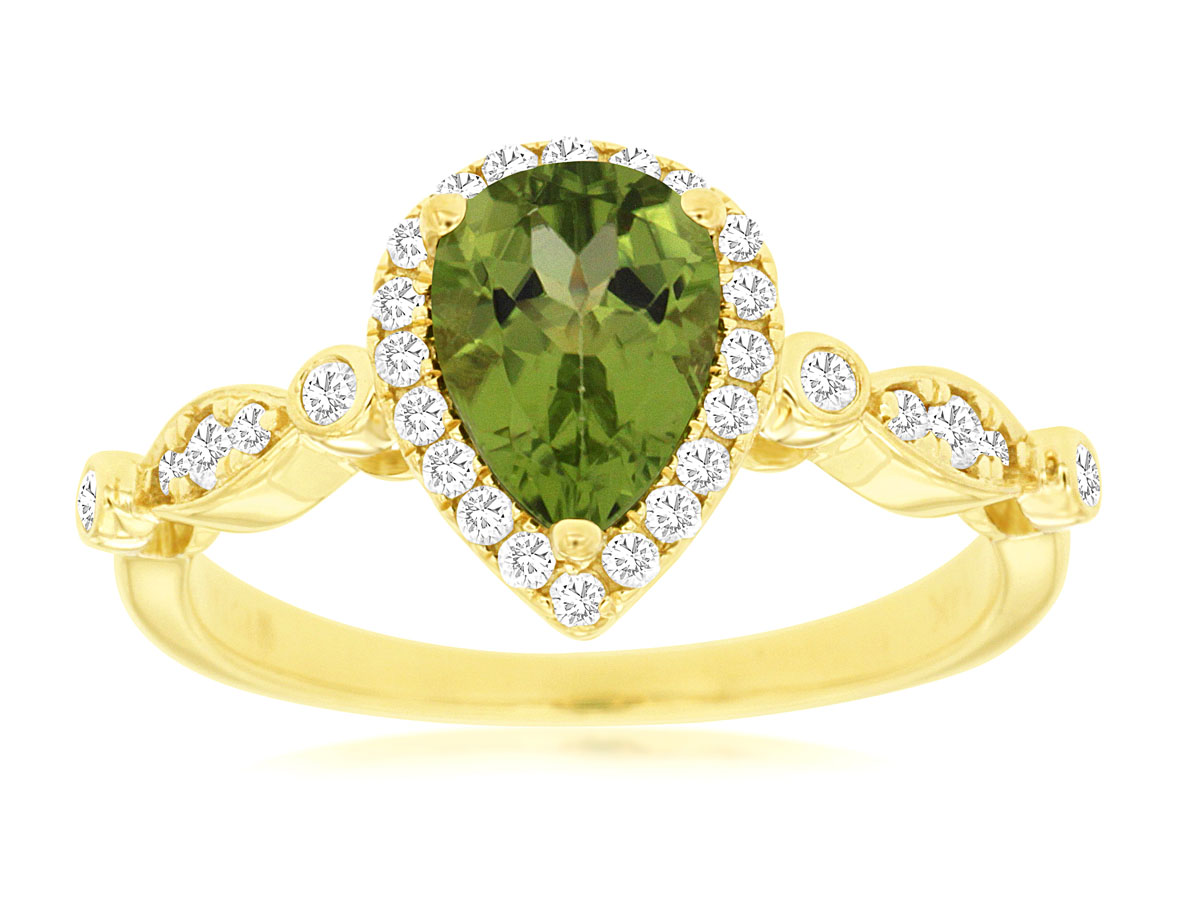 PERIDOT & DIAMOND RING