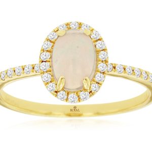OPAL & DIAMOND RING