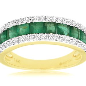 EMERALD & DIAMOND RING