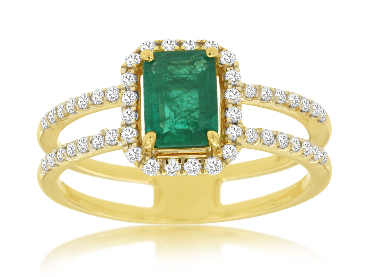 EMERALD & DIAMOND RING