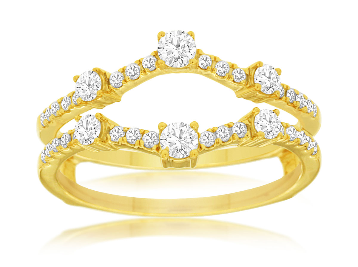 LADIES DIAMOND INSERT RING