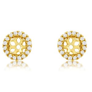 DIAMOND EARRING JACKETS 4MM