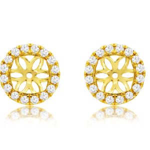 DIAMOND EARRING JACKETS 7MM