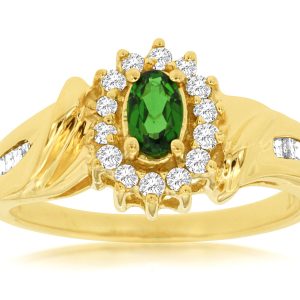 RUSSALITE & DIAMOND RING