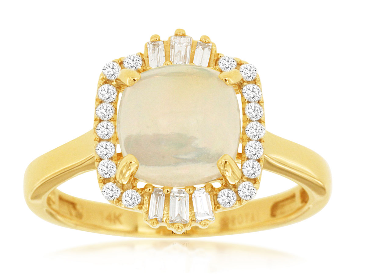 OPAL & DIAMOND RING