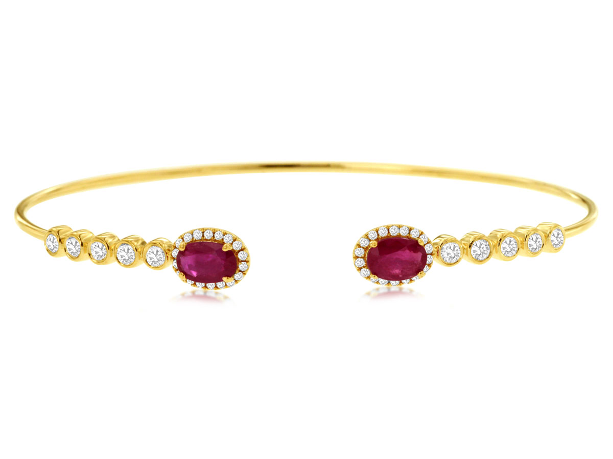 RUBY & DIAMOND BANGLE
