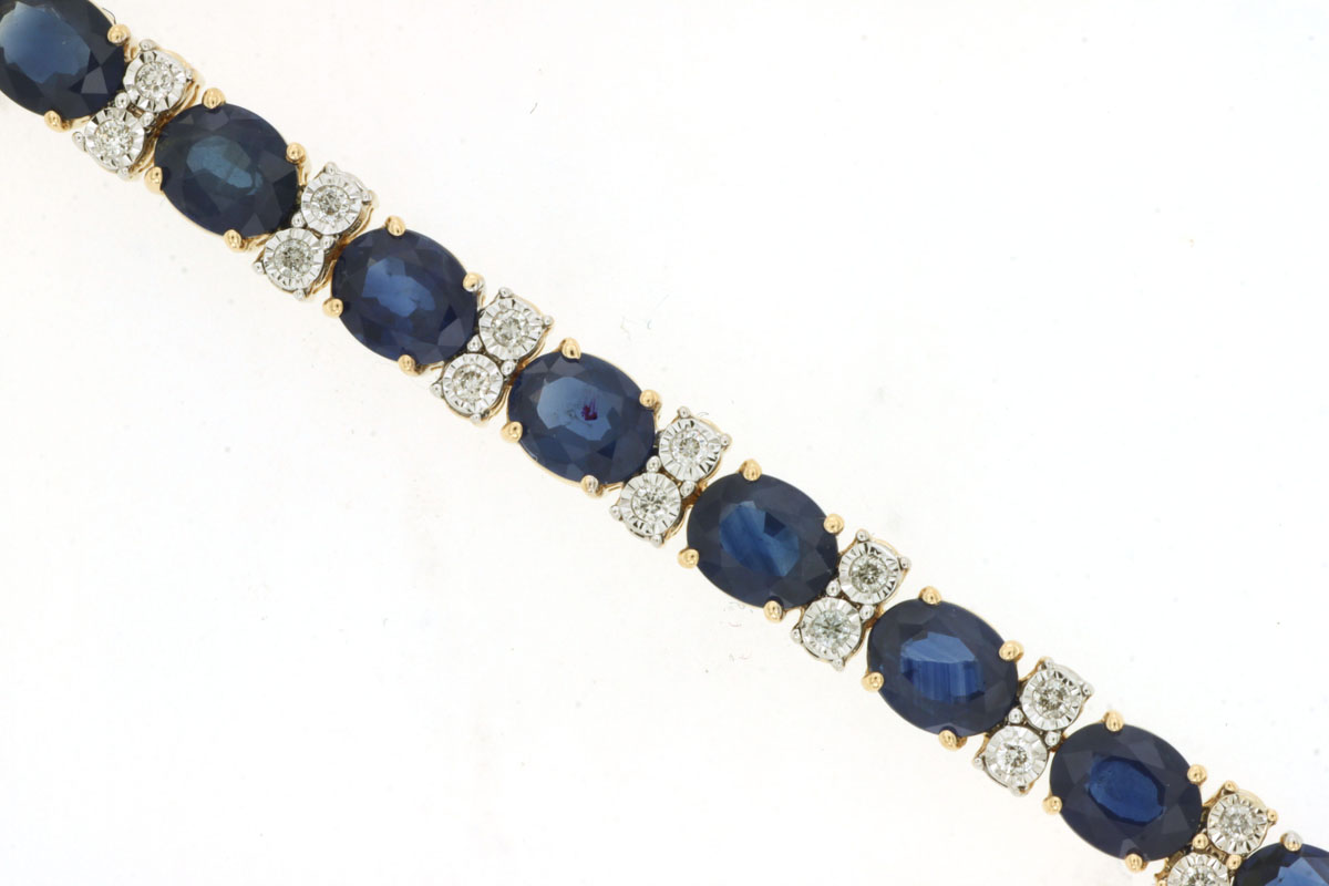 SAPPHIRE & DIAMOND BRACELET