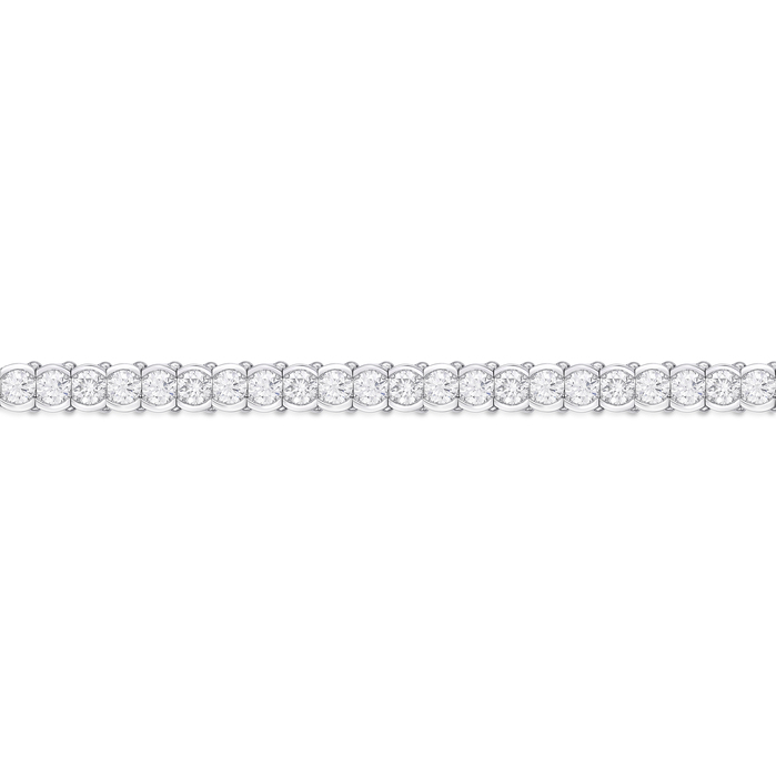 Oval Illusion Tennis Bracelet 8ctw approx.