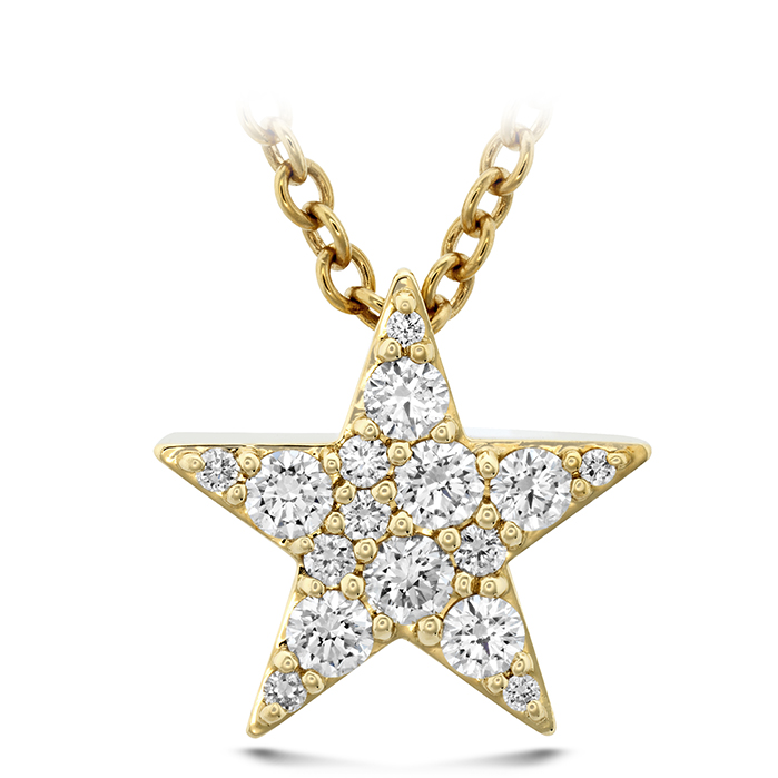 Luna Pave Star Pendant .16-.18ctw approx.