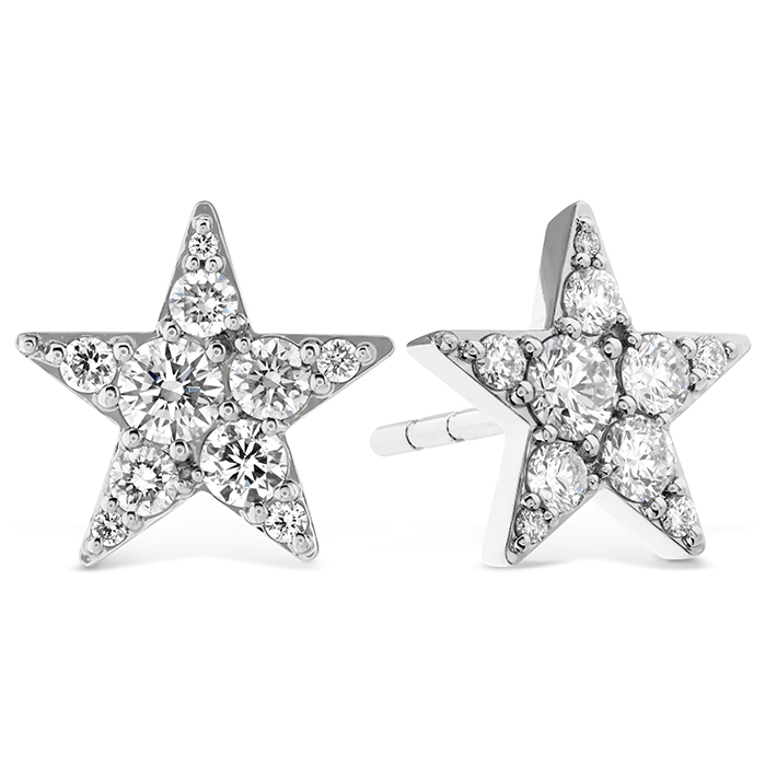 Luna Pave Star Earrings .35-.40ctw approx.