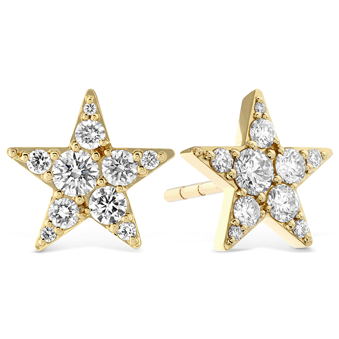 Luna Pave Star Earrings .35-.40ctw approx.
