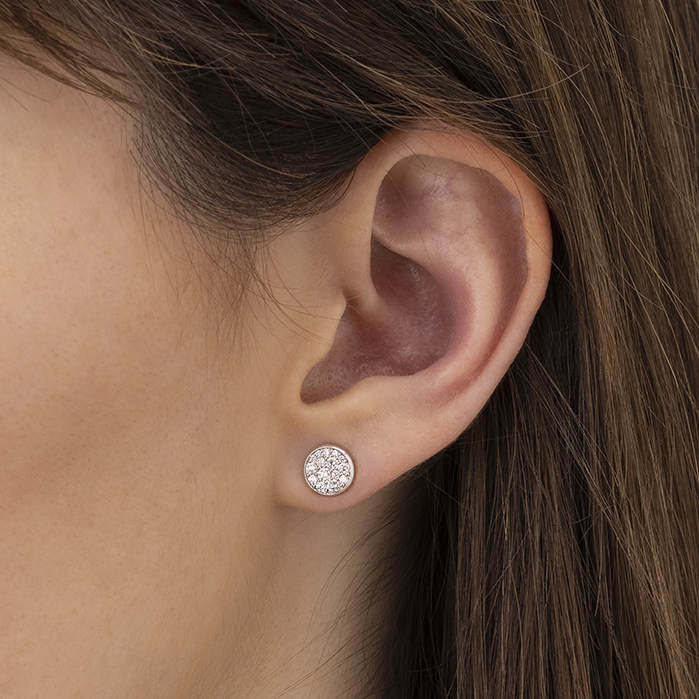 Luna Pave Earrings .34-.39ctw approx.