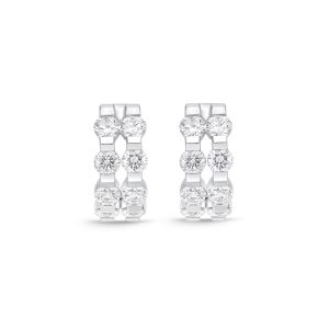 Double Row Diamond Huggies 1.15ctw approx.