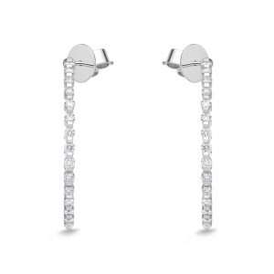 Precious Prong Theme (angled pin post) Round Hoops