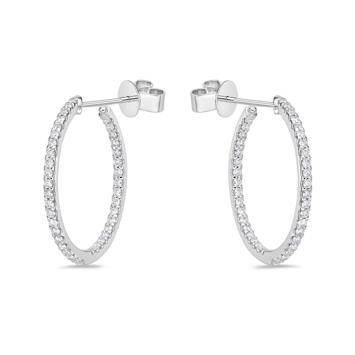 Odessa Round Hoops .75ctw approx.