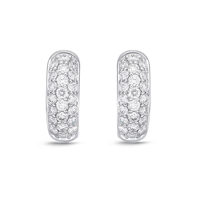 Pave Huggies .33ctw approx.