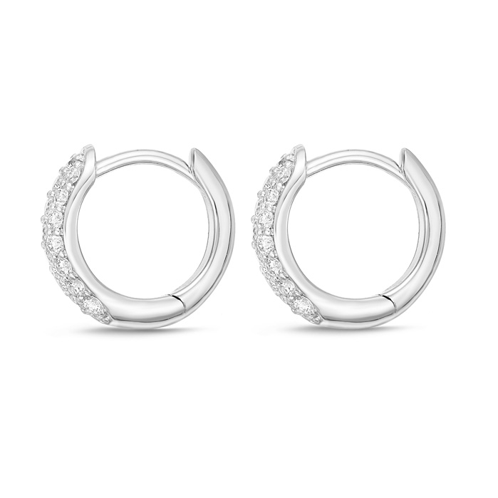 Pave Huggies .33ctw approx.