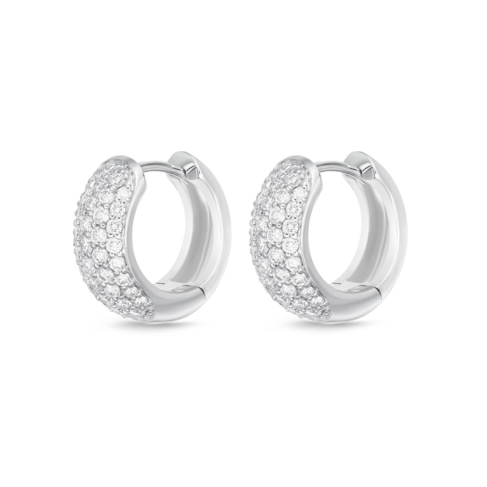 Pave Huggies .80ctw approx.