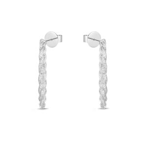 Rope Hoops, Flush Single-Stone, 35X35MM