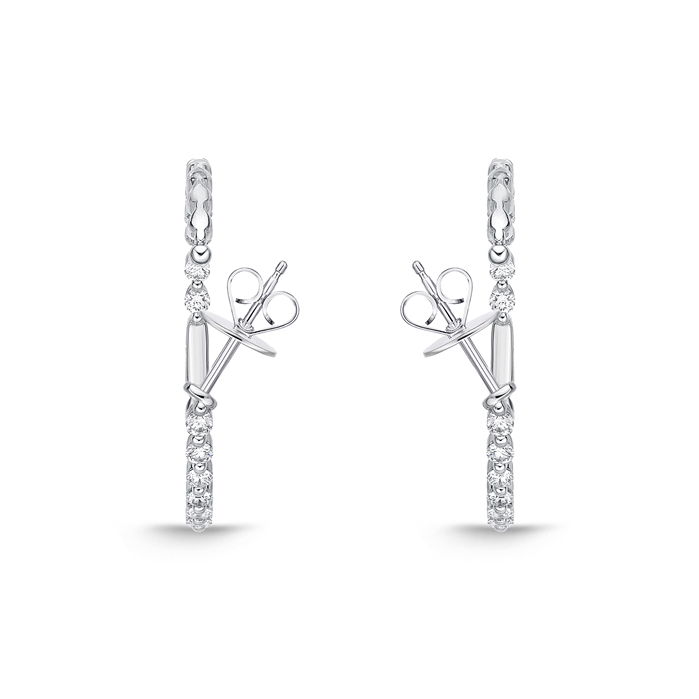 Aura Diamond Hoops 1ctw approx.