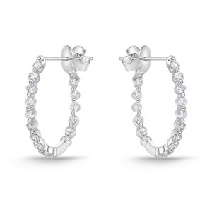Aura Diamond Hoops 1.50ctw approx.