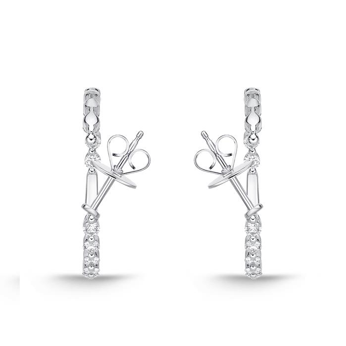 Aura Diamond Hoops 1.50ctw approx.